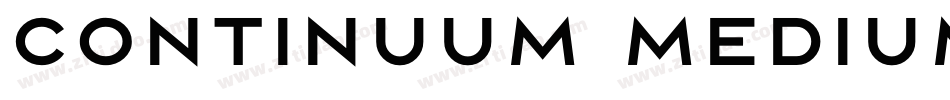 Continuum Medium字体转换